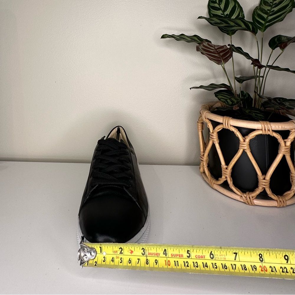 NEW Sandro Moscoloni M180 Black Leather Low-Top Sneakers Men’s Size 11D Brazil - Picture 9 of 11